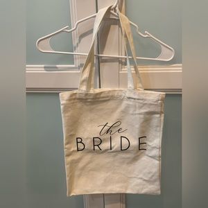 The Bride Canvas Tote Bag- Bride Gift -Bachelorette Party-Bridal Shower-Wedding
